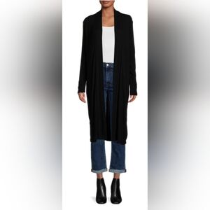 NWOT Banana Republic Long Black Duster Cardigan - Size XS
